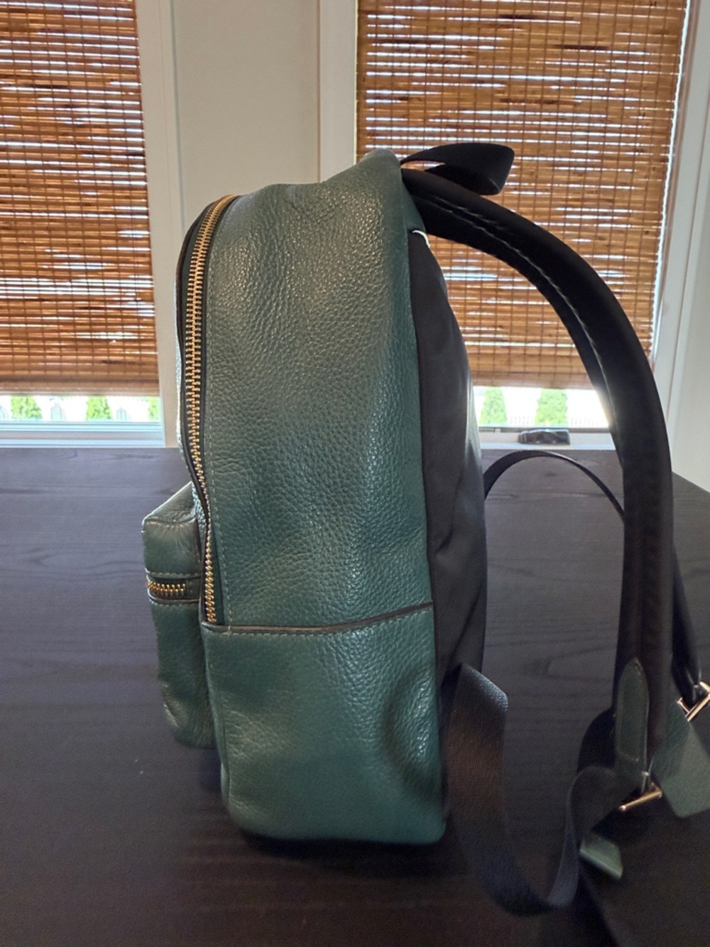 Coach Green Pebbled Leather Mini Backpack with Gold Hardware - Picture 3 of 12